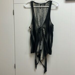 Brand New Versatile Flowy Vest New Without Tags (Black, Gray and White)